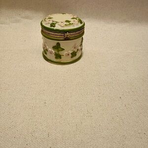 Floral Ceramic Trinket Box